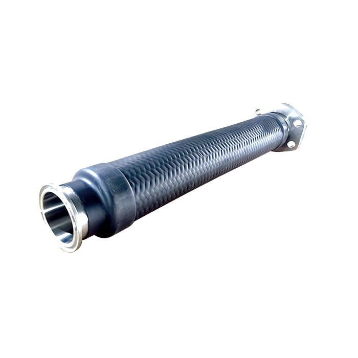 Black coated metal hose